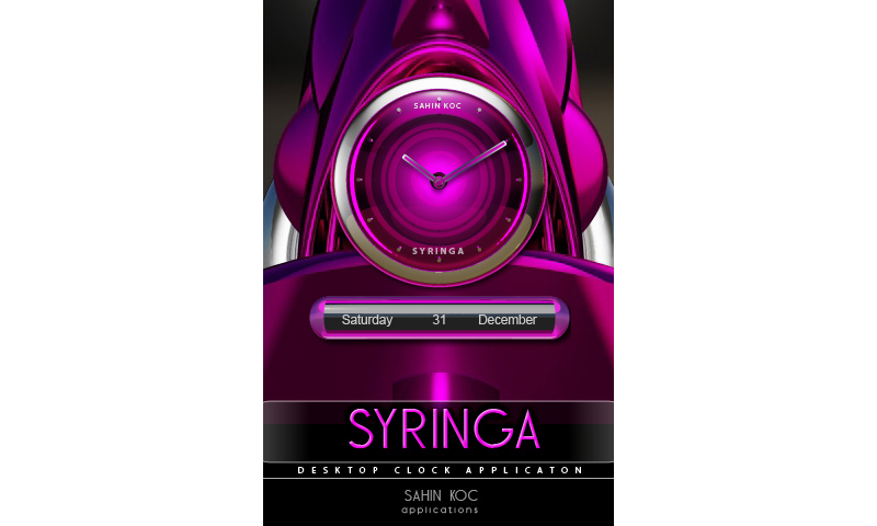 Syringa Beautiful Clock Widget Theme for Android