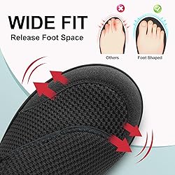 LeIsfIt Mens Wide Diabetic Shoes Adjustable