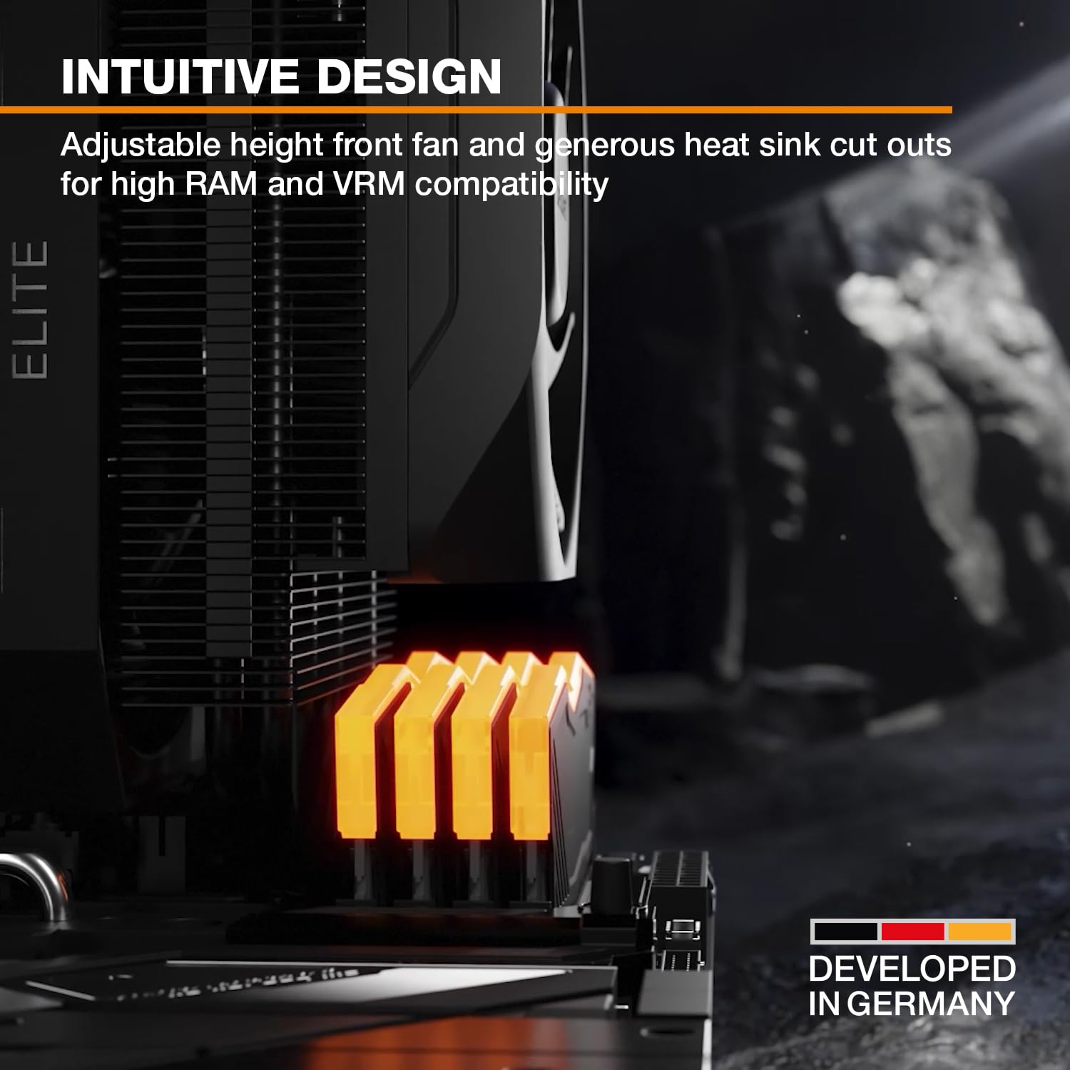 Be Quiet! Dark Rock Elite Air Cooler - Dual Silent Wings 135Mm Fans With Seven Copper Heat Pipes