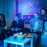HOTUT Neon Sign Game Neon Light Blue USB Battery Powered 9.7x6.5 in Wall Decor view 7
