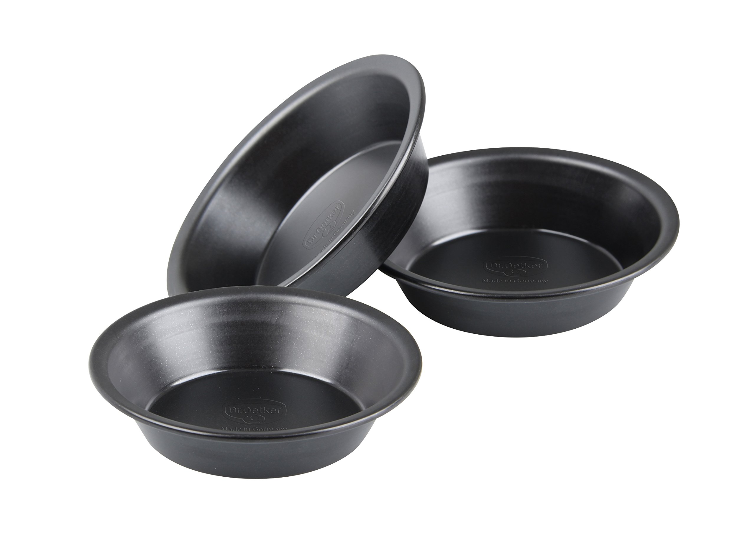 Dr. Oetker 1510 Cake Tin Steel, Black, 10 x 10 x 3 cm