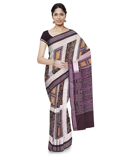 Odisha Handloom Ikkat Womens Cotton Saree (Multi-Coloured, orissa art 46)