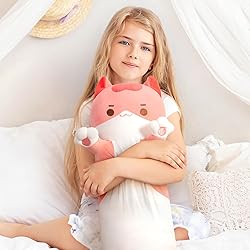 Long Cat Plush Body Pillow – Cute Pink Cat