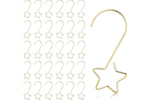 WzioEpul Christmas Tree Ornament Hooks - Swirl Tree Decorative Metal Wire Hangers S-Shape Spiral Xmas Holiday Ornament Hanger for Hanging Decorations (100pcs Golden)