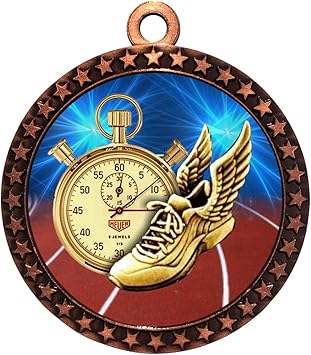 Amazon エクスプレスメダル トラック ブロンズメダル トロフィー賞 ネックリボン付き Stdd212 D35 50pk Express Medals トロフィー メダル