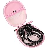 Mchoi Hard Protable Case Fits for Logitech H390 / Logitech Zone 301 Wired Headset, Case Only, Pink
