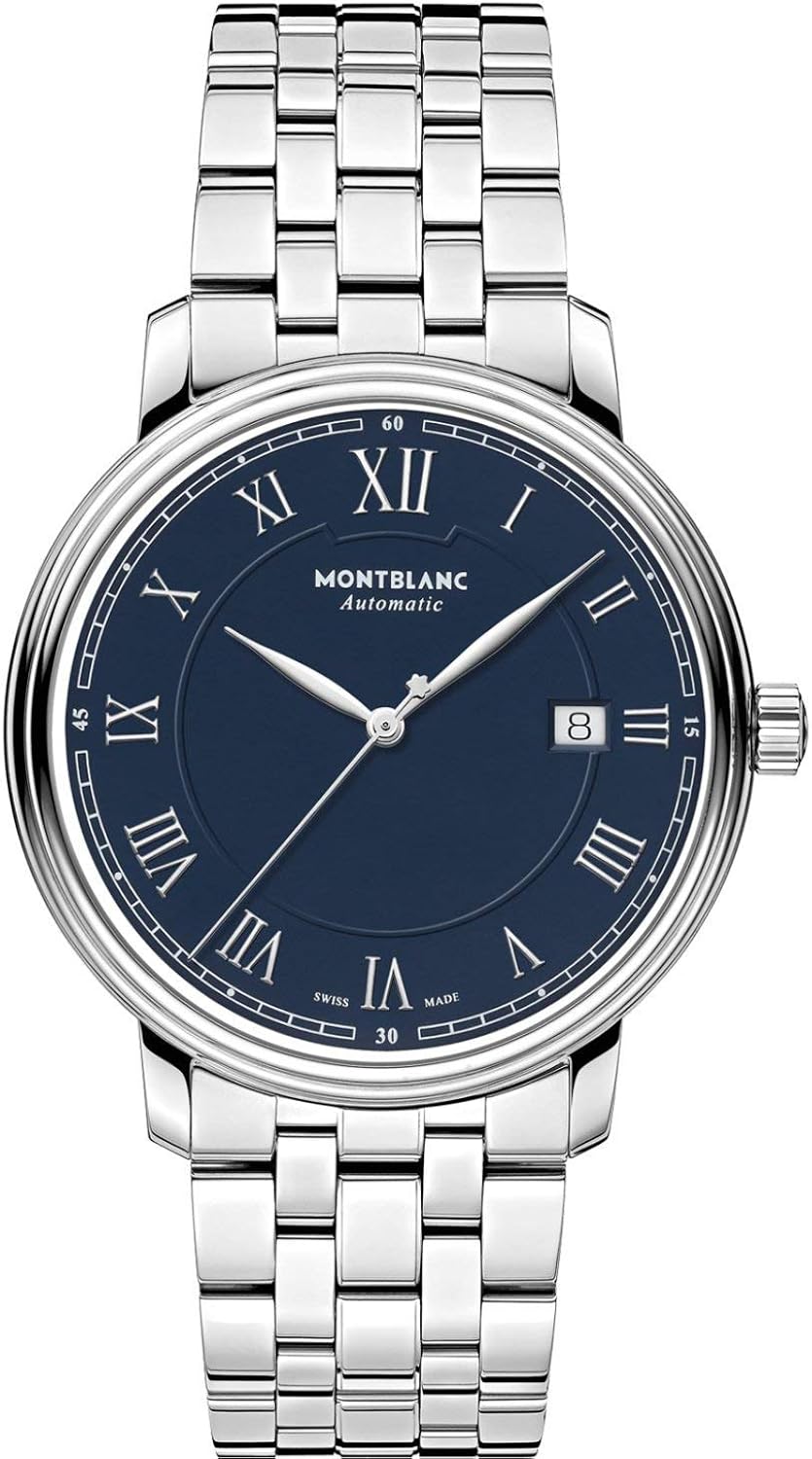 Montblanc Tradition Automatic Date Esfera Azul di metro 40 Mm Acero montblanc-tradition-automatic-date-esfera-azul-di-metro-40-mm-acero