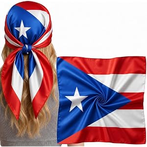 MtHope Head Scarf for Women - Fashion Silk-Like Neck Bandana Hair Wrap, Large Square Headscarf for Gift 27.5 x 27.5 inches