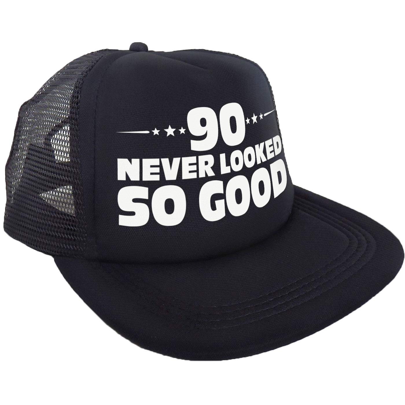 Sterling James Co. 90 Never Looked So Good Hat - Happy 90th Birthday Party Supplies, Ideas and Decorations - Funny Birthday Black