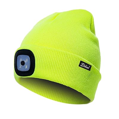 Winter hat with rechargeable light Clearance