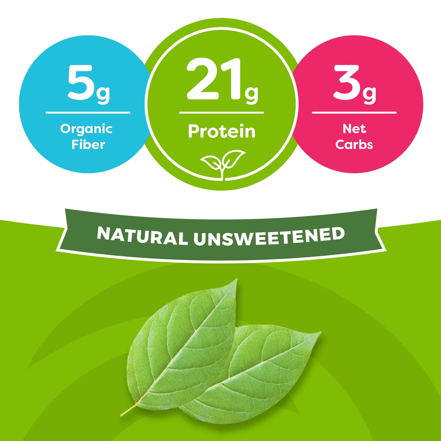 Orgain Organic Plant Based Protein Powder, Natural Unsweetened - Vegan, Low Net Carbs, Non Dairy, Gluten Free, Lactose Free, No Sugar Added, Soy Free, Kosher, Non-GMO, 1.59 Pound (Packaging May Vary): Grocery & Gourmet Food