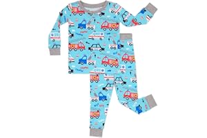 Little Sleepies Two-Piece Pajama Set for Boys & Girls, Soft Viscose from Bamboo Toddler Pajamas for Kids, Family Matching PJs