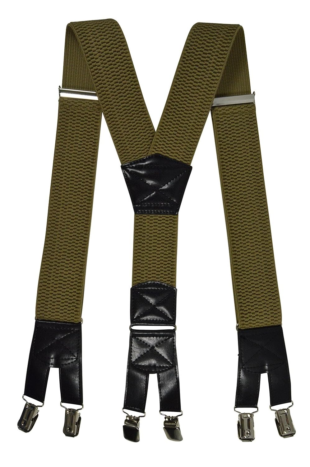 Extra Lange, Extra Breite XXL Hosenträger mit 6 Starken Clips Y-Form