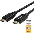 StarTech.com 6ft (2m) Premium Certified HDMI 2.0 Cable with Ethernet - High Speed Ultra HD 4K 60Hz HDMI Cable HDR10 - HDMI Cord (Male/Male Connectors) - For UHD Monitors, TVs, Displays (HDMM2MP)