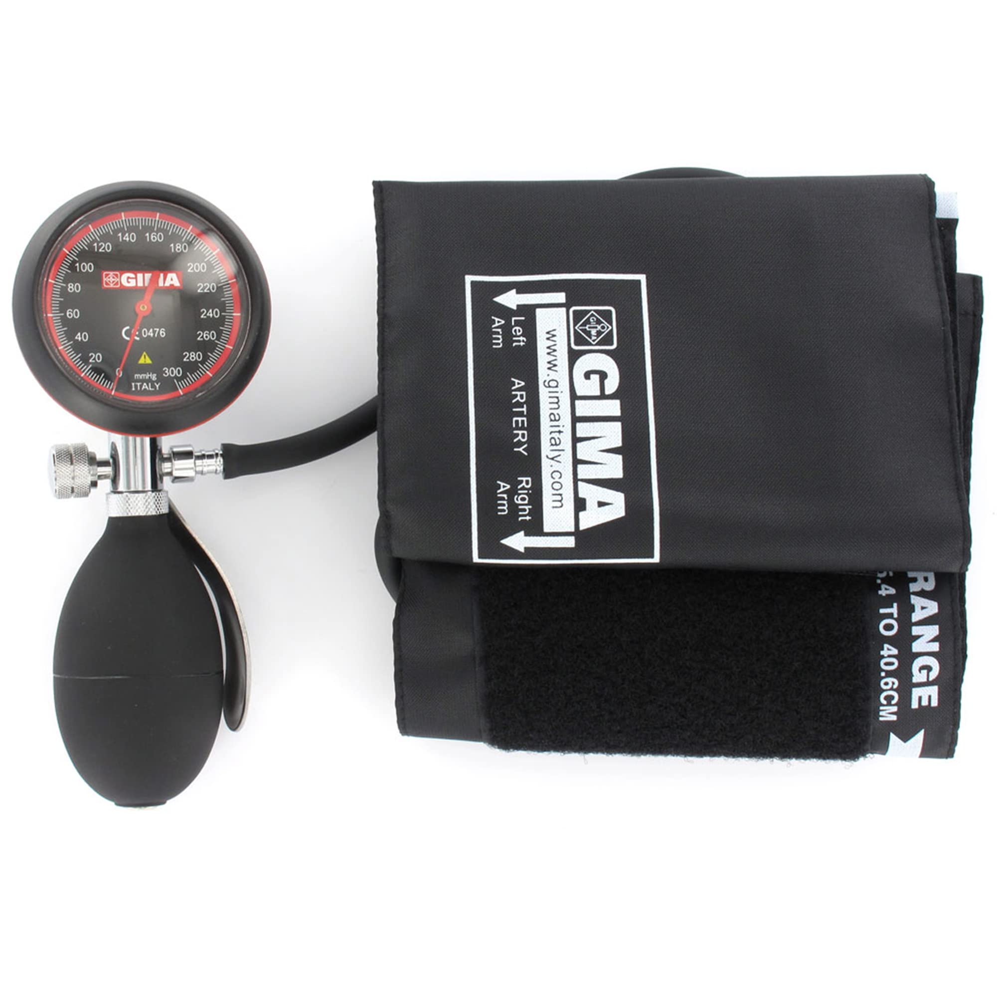 Gima 32725 London blood pressure meter, professional sphygmomanometer, black cuff