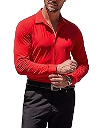 COOFANDY Men's Muscle Fit Dress Shirts Stretch