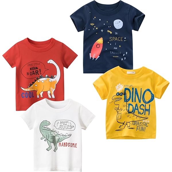 Camisetas De Manga Corta Para Niños Y Niñas – Algodón, Corte Suelto, Ideal Para Verano Y Diario