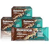 Balance Bar, Healthy Protein Snacks, Cookie Dough, With Vitamin A, Vitamin C, Vitamin D, and Zinc to Support Immune Health, 1