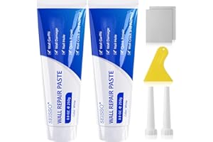 SEISSO Drywall Repair Kit, 500 g Wall Mending Agent- 2 Pack, Wall Spackle Repair Kit with Scraper, Patch for Wall Hole Filler