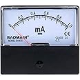 Baomain Ammeter DH-670 DC 0-1 mA Rectangular Ampere Needle Panel Meter Gauge Amperemeter