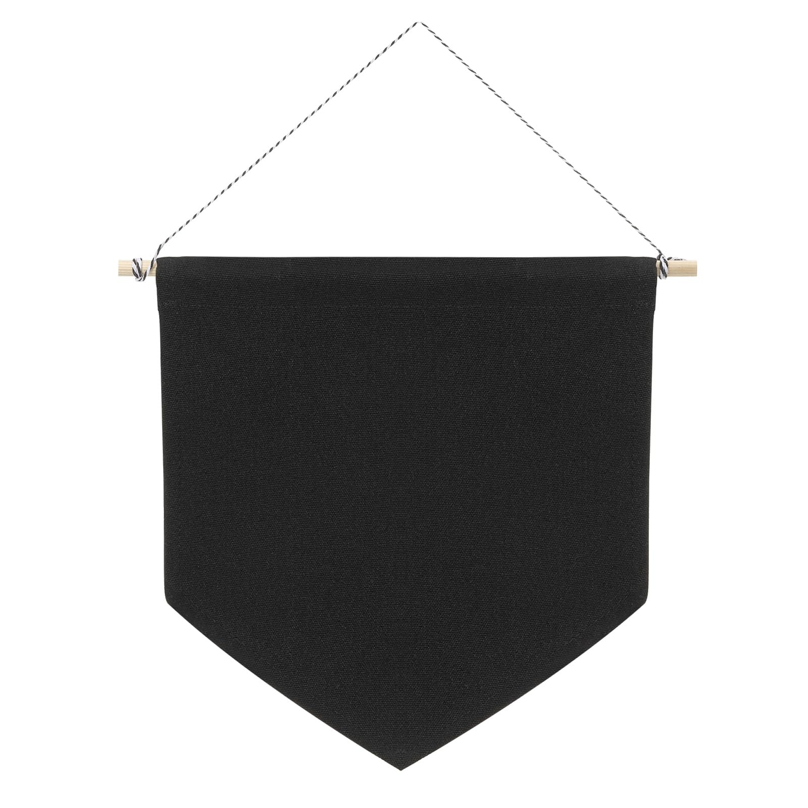 PATIKIL Enamel Pin Display Banner, 11"x10" Canvas Blank Holder Board Wall Hanging for Trading Badge Flag Collection Organizer Book Collector Case Pennant Felt Bag Box, Black