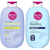 Bundle of eos Shea Better Body Lotion- Vanilla Cashmere + Fragrance Free, 24-Hour Hydration Skin Care, 16 fl oz
