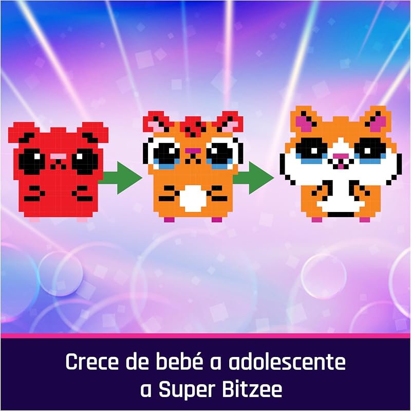 BIZTEE - Digital Hamster Ball Pet - Virtual Pet com 20 Hamsters - Pet interativo que rola e reage ao toque com interações e sons - 6072283 - Brinquedos para Crianças 5 Anos +