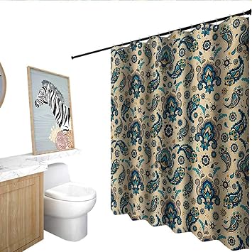 Amazon Com Homecoco Paisley Shower Stall Curtains Colorful