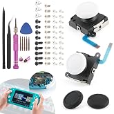 2 Pack Joystick for Nintendo Switch Lite 3D Analog Joysticks Controller Thumbstick Switch Lite Stick Repair Kit Replacement(with Screws)