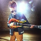 CSDPC 35" Inflatable Rock Flame Guitar Toy - Kids 80s 90s Party Accessory view 4