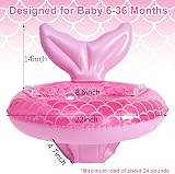 Pipihome Baby Swimming Float with Seat and Handles 0-36 Months Mermaid Design view 6