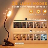 Akynite 3W Rechargeable Clip On Reading Lamp Type C 5 Colours 5 Brightness view 2