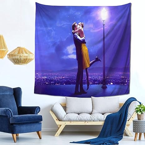 Amazon Co Jp ラ ラ ランド タペストリー ビーチ インテリア 多機能壁掛け ファブリック装飾用品 おしゃれ モダンなアート 模様替え 部屋 窓カーテン 個性ギフト 新居祝い 59 59in ホーム キッチン