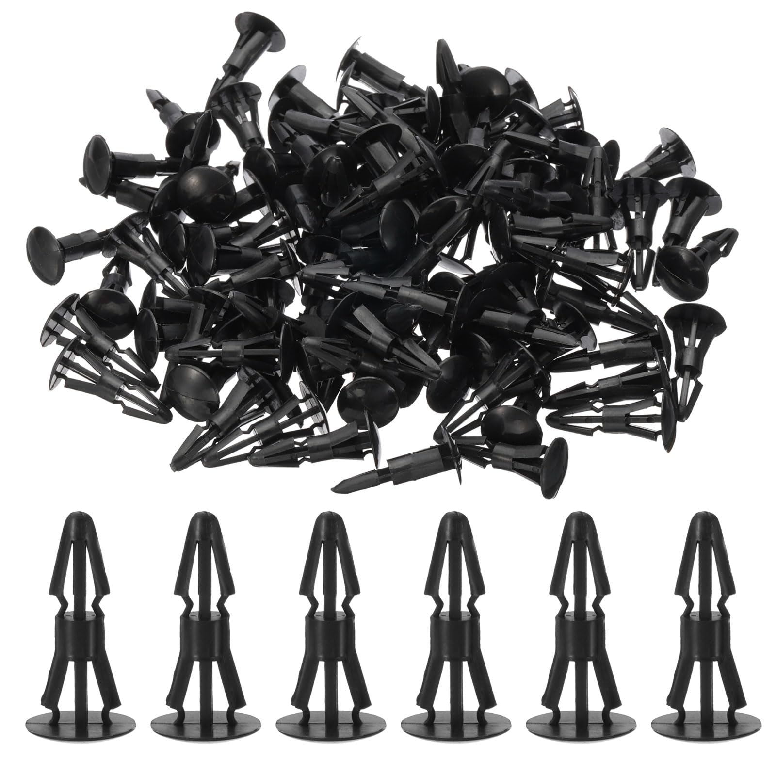 PATIKIL PCB Support Spacer, 200Pack 8mm/0.31" Supporting Height PCB Standoff Isolation Board Stand Column Round Head Plastic Support for PCB PC Board, Black