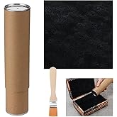 Geyee 16 oz Black Flocking Powder Kit with Mini Brush for Jewelry Box | Velvet Flocking Fibers in Drawer Bottoms and Display Cases, Soft Protective Liner, Includes Applicator Brush Kit