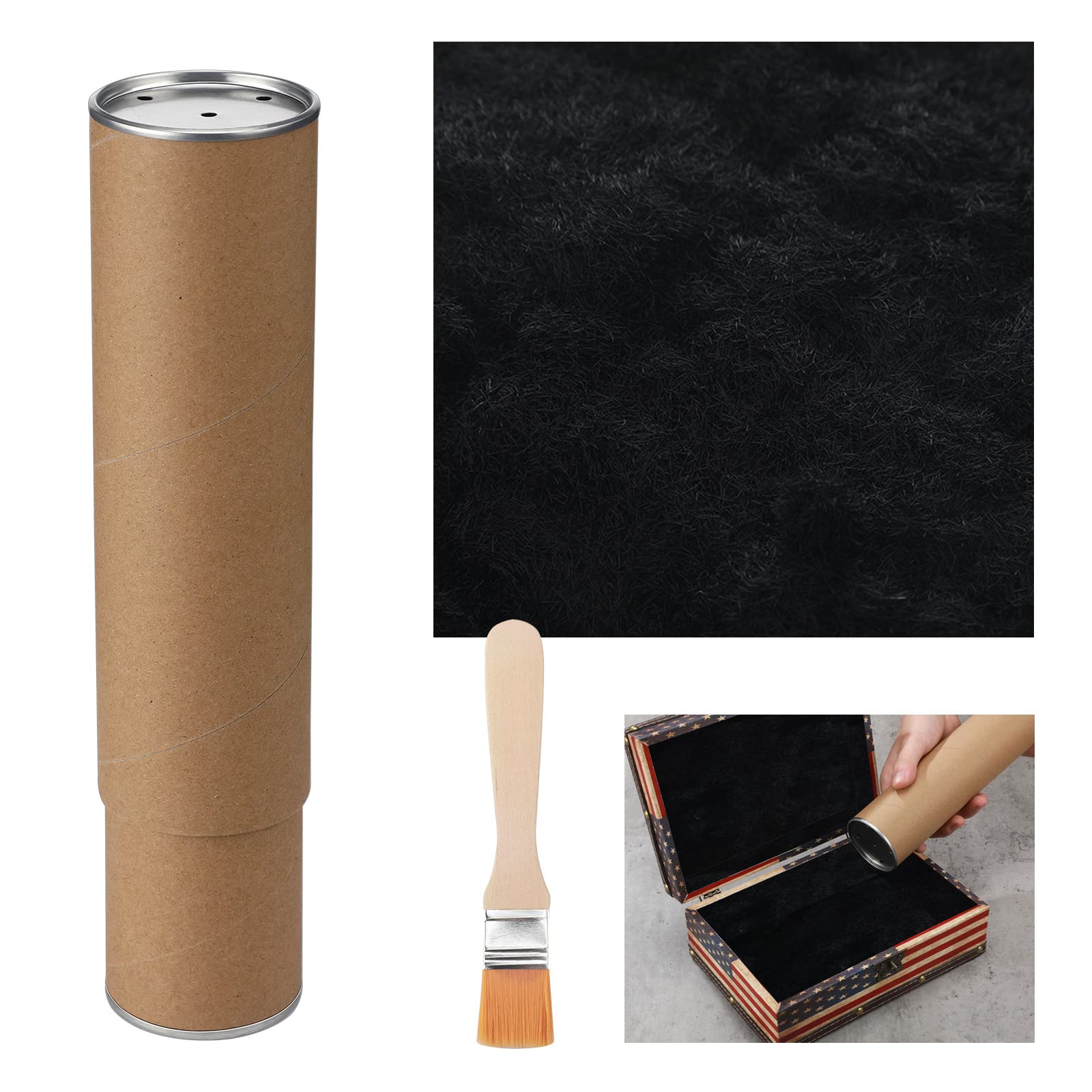 Photo 1 of Flocking Kit Flocking Fiber 1 lb Black Powder Suede Mini Flocker with Brush