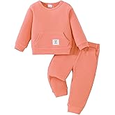 Weebaby Toddler Girl Clothes Infant Girl Sweatsuit Baby Pant Set Outfits Fall Winter Clothing Little Clothes for Girl
