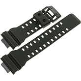 Casio 10536683 Genuine Factory Replacement Black Rubber Watch Band fits GA-700-1A GA-700-1B