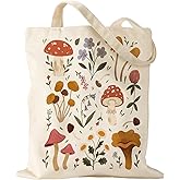 Miss Adola Aesthetic Canvas Tote Bag for Women - Sturdy Cloth Cotton Totes Bag with Pattern Shoulder Bag