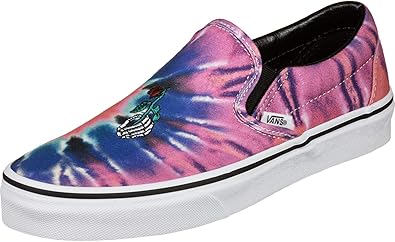 white slip on vans size 4