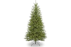 National Tree Company Artificial Slim Christmas Tree, Green, Dunhill Fir, Includes Stand, 6.5 Feet