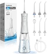 Wafloo Water Flosser 5 Modes 6 Nozzles 300ml Tank USB Rechargeable IPX7