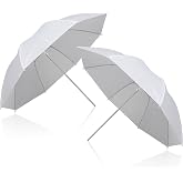 EMART 33"/84cm Translucent White Photo Soft Umbrella for Photography 2Pack | Photography Umbrella Lighting Kit for Studio/Outdoor Photo shooting,Soft&ensp;White Reflective Umbrella for Flash,Video Recording
