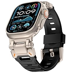 WINGLE FKM Rubber Bands for Apple Watch Ultra 2