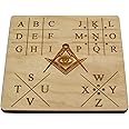 Masonic Cipher Key Escape Room Prop
