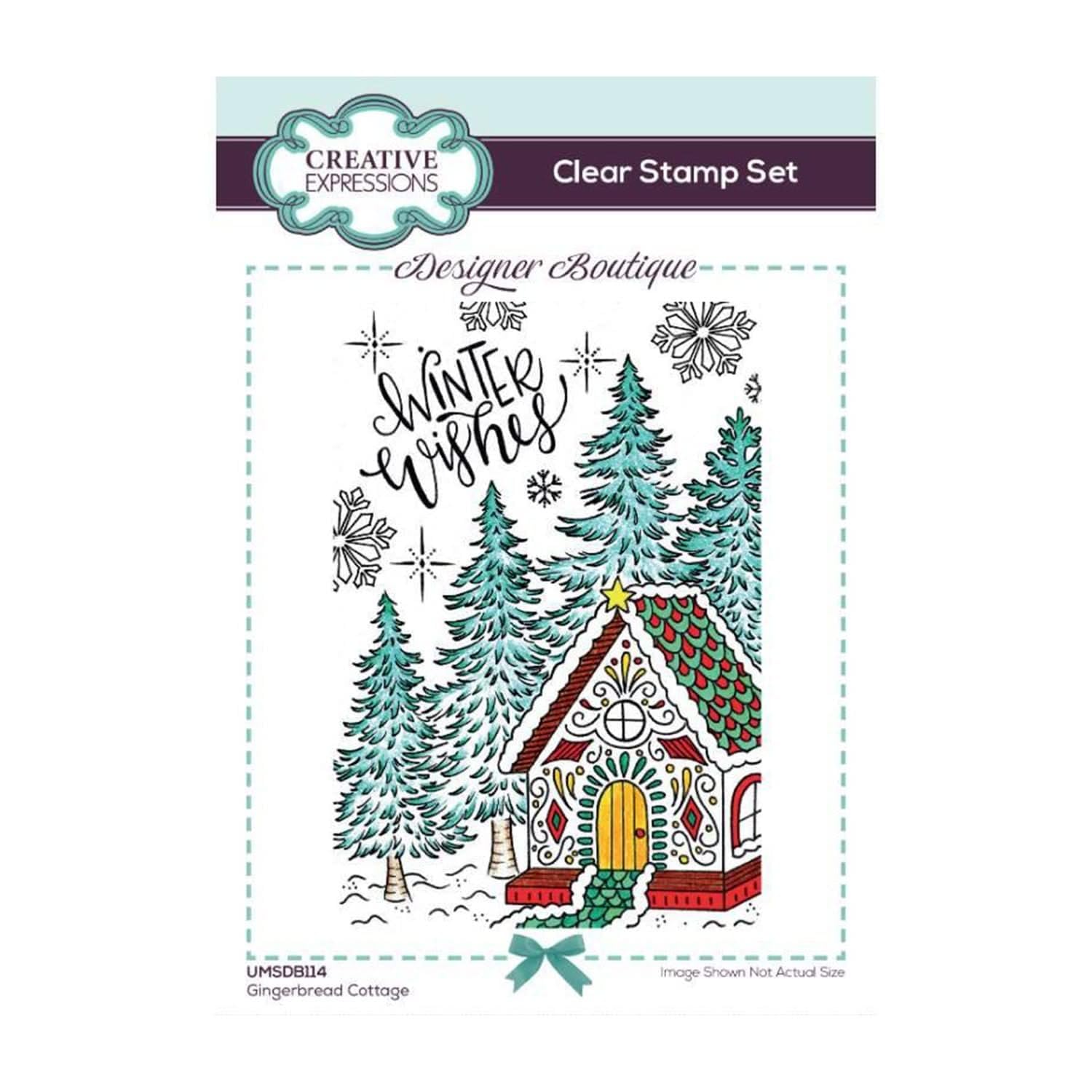 Creative Expressions Designer Boutique-Gingerbread Cottage-Clear Stamp Set, 6 x 4 inches