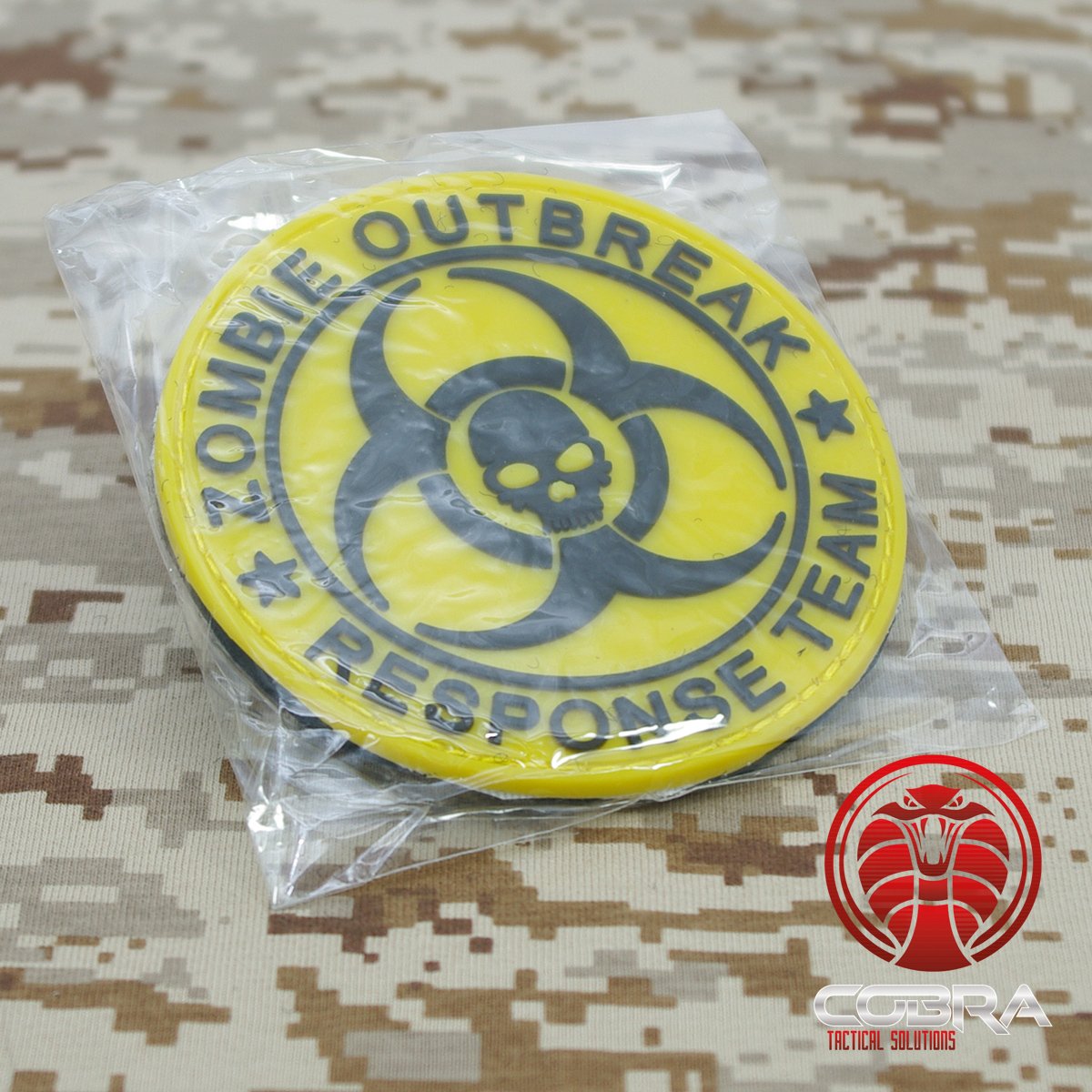 Cobra Tactical Solutions Zombie Outbreak Response Team PVC Patch Yellow with velcro Airsoft