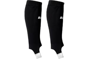 EALER FHS80 Field Hockey Socks, Over-The-Shinguard Socks for Team Sport Field Hockey and Soccer Athletes, Black, One Size