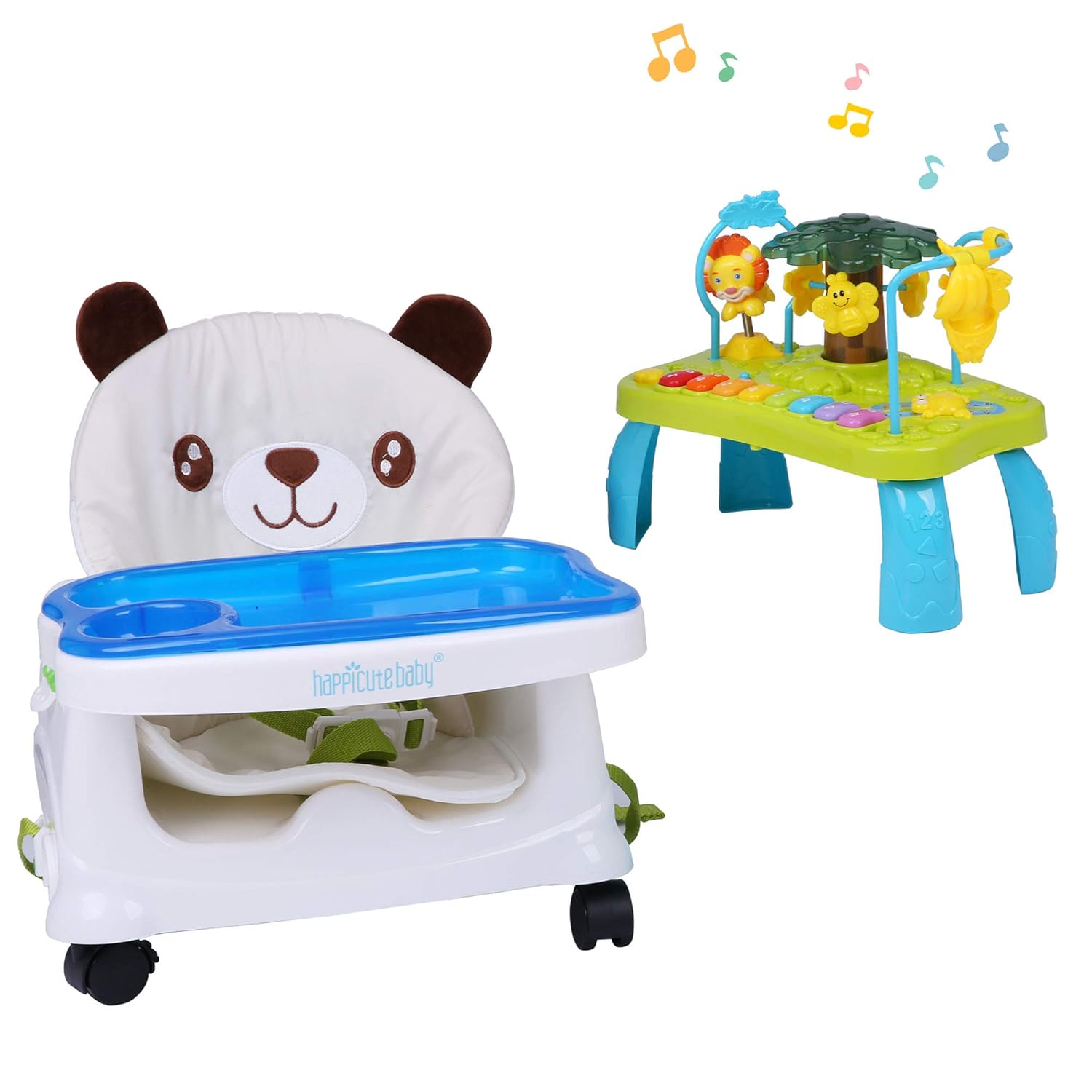 booster seat with activity tray