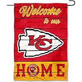 Kansas City Chiefs Welcome Home Decorative Garden Flag Double Sided Banner